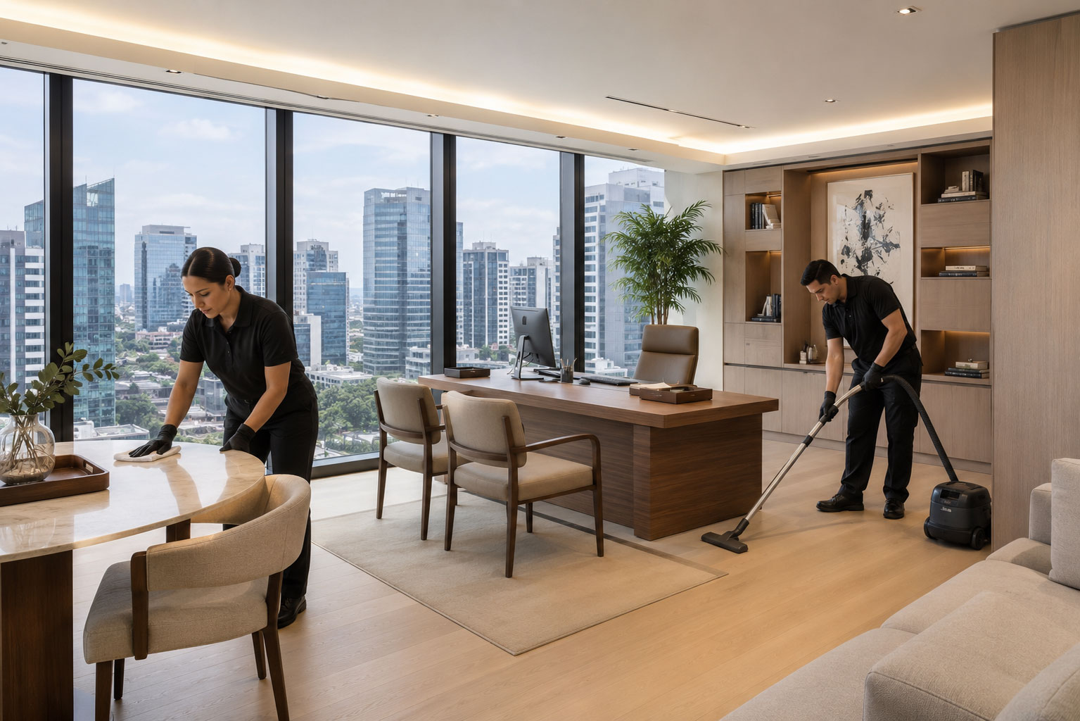Personal Cleaned Premium en oficina ejecutiva